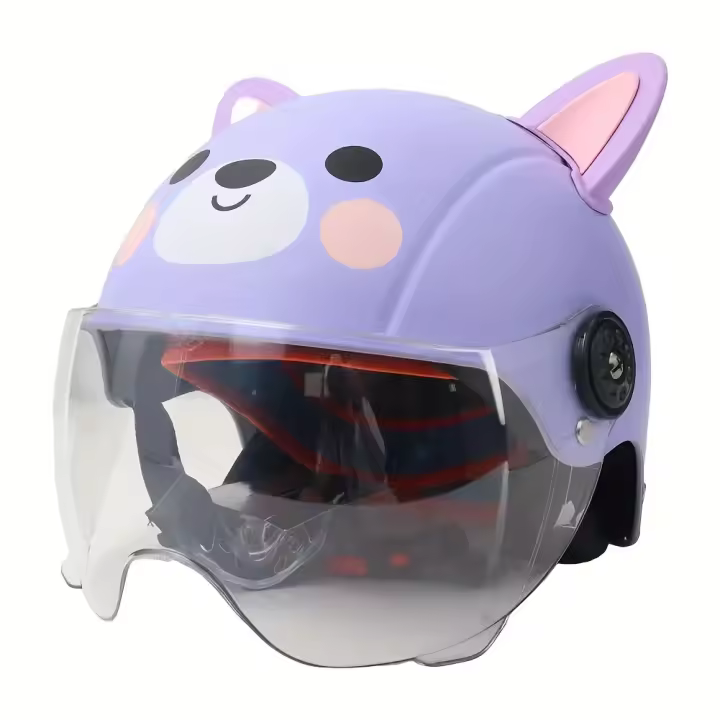 Casco de Montar Ajustable Ultraligero para Niños Diseño Adorable Absorbente de Golpes ABS - 1