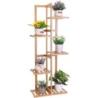 Decoración de Maceta de Bambú: Escalera Vertical para Flores Soporte de Estante para Esquina Exterior Interior Balcón Jardín Salón 40 x 20,2 x 121,9cm - details 9