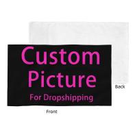 Toalla personalizada con foto personalizada, toallas de baño personalizadas de algodón con estampado DIY para piscina y playa - details 2