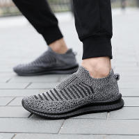 Zapatillas De Correr Para Hombre Suela De Goma Transpirables Sin Cordones Ligeros Y Confortables Para Caminar Y Deporte - details 6