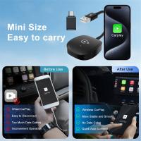 Adaptador de CarPlay inalámbrico para IPhone, adaptador de coche para reproductor multimedia de navegación, conversión con cable a Caja inalámbrica Carplay - details 5