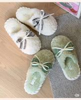 Zapatillas de algodón para mujer, zapatos de interior para el hogar transpirables, antideslizantes, con forro polar EVA, suela gruesa de piel, otoño e invierno, novedad de 2024 - details 4