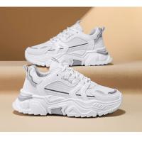 Zapatos informales de suela gruesa con panel de malla para hombre, zapatos para correr de suela blanda transpirables de verano, zapatos deportivos de moda para actividades al aire libre, zapatillas deportivas para hombre - details 18