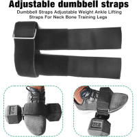 Correas de tobillo para pesas de pie, accesorio de mancuerna de entrenamiento de Tibialis ajustable estable para entrenamiento de fuerza de piernas - details 2