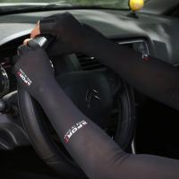 Mangas deportivas para brazo, protección solar UV para ciclismo, correr, pesca, escalada, mangas frescas de hielo, 5 dedos, 1 par - details 1
