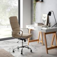 Morgan reclinable Negro, Piel sintética, Silla ejecutiva con reposacabezas y conjín engrosados, Altura Ajustable, Diseño ergonómico - details 8