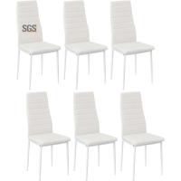 Sillas de Comedor Juego de 4 Sillas de Metal para Cocina, Silla de Mesa Comoda Silla con Asiento Tapizado, Negro - details 18