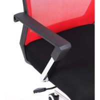 giratoria de Oficina, Altura Ajustable, Metal, Rojo, 6155102 - details 3