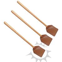Matamoscas de mosca de cuero PU, matamoscas Manual de alta resistencia con mango de madera, matamoscas de mosca de cuero duradero para interiores y exteriores - details 1