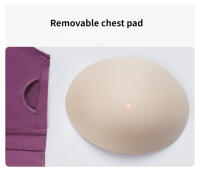 Sujetador deportivo de yoga para mujer SHINBENE con cuello alto y diseño de costilla para gimnasio y entrenamiento tipo Racerback con built in bra - details 26