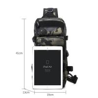 Mochila táctica de camuflaje para hombre y mujer, bolsa de cintura de pecho impermeable para deportes de pesca al aire libre, senderismo, Camping, viajes, bolsas cruzadas - details 1