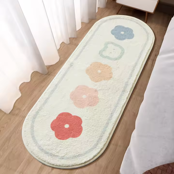 Alfombra suave y esponjosa para dormitorio de niños, alfombrilla antideslizante para habitación de niños, alfombrilla larga para sala de estar - 1