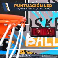 juego baloncesto, Marcador LED digital, Plegable, Para niños y Adultos, Ideal para interiores y exteriores - details 10