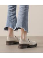 Mocasines de Suela Gruesa para Mujer Zapatos de Cuero Retro de Primavera 2025 - details 2