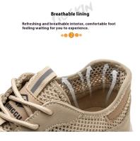 Zapatos de Trabajo de Verano GUYISA Zapatillas Ligeras para Hombres con Punta de Acero y Malla - details 9