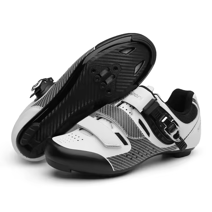Zapatillas de ciclismo para hombre y mujer, zapatos de bicicleta compatibles con Peloton, Delta, Clip de tacos para ciclismo de carretera, Pedal para interior y exterior - 1