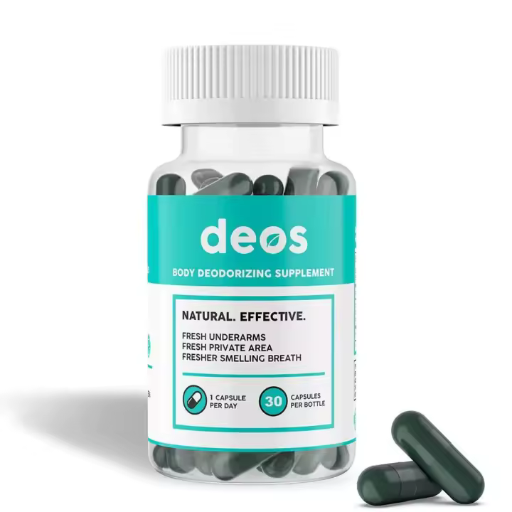 Suplemento de desodorante interno DEOS - Desodorante para todo el cuerpo - (30 cápsulas) - 1