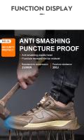 Zapatos de trabajo con punta compuesta para hombre, zapatillas de seguridad de cuero indestructibles, antigolpes, antipinchazos, aislamiento, 6KV - details 7