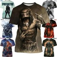 Carnivore Street Hip-hop-camisetas con estampado 3d de talla grande para hombre y mujer, película de terror, deportes de verano, transpirables de secado rápido - details 5