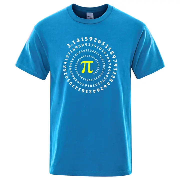 Camiseta divertida para hombre, camisetas de algodón con estampado de geometría y matemáticas en espiral, ropa de calle de manga corta - 1