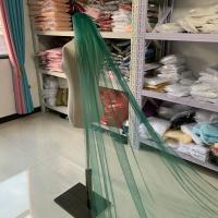 Velos de novia coloridos de 1 capa y 3 metros de largo, velo de novia de tul suave con lentejuelas ostentosas de lujo, encaje verde, con peine - details 3