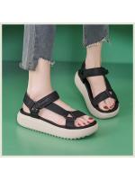 Nuevo 2025 sandalias jóvenes, deportes casuales, plataforma cómoda, Velcro, zapatos de mujer de gran tamaño - details 7