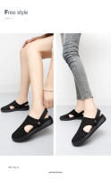 Novedad de verano, sandalias de malla para exteriores con parte inferior plana, antideslizantes, huecas, boca poco profunda, corte bajo, suela suave, transpirables y - details 16