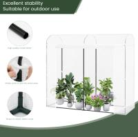 Túnel de lámina a prueba de invierno para invernadero, 170x68x200cm, para cultivo de tomates, casa agrícola con puerta y 2 ventanas - details 3