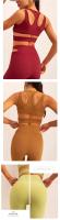 Pantalones cortos de Yoga para mujer, Shorts deportivos sin costuras, de cintura alta, con realce, para gimnasio y ciclismo - details 2