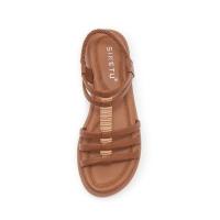 Sandalias de mujer zapatos planos - cómodo verano elegante casual elástico tobillo slip on playa caminar sandalia - details 22