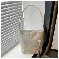 Bolso de hombro con bordado estampado, bolso de mano de estilo chino nuevo Floral de gran capacidad, bolso de mano, bolso de mano con flores para axilas para niñas - details 16