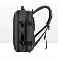 Mochila de viaje clásica para hombre, morral de negocios expandible con USB, bolsa de gran capacidad para ordenador portátil, impermeable, a la moda - details 16