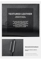 Nuevo bolso de hombro de cuero suave de moda, bolso de mujer de mensajero de múltiples capas con patrón de lichi - details 10