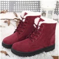Botas de plataforma de felpa para mujer, zapatos planos para mantener el calor, invierno - details 9