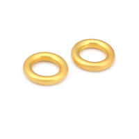Anillo de Cierre Redondo de Brasso Dorado Mate Joyería de Alta Calidad - details 69