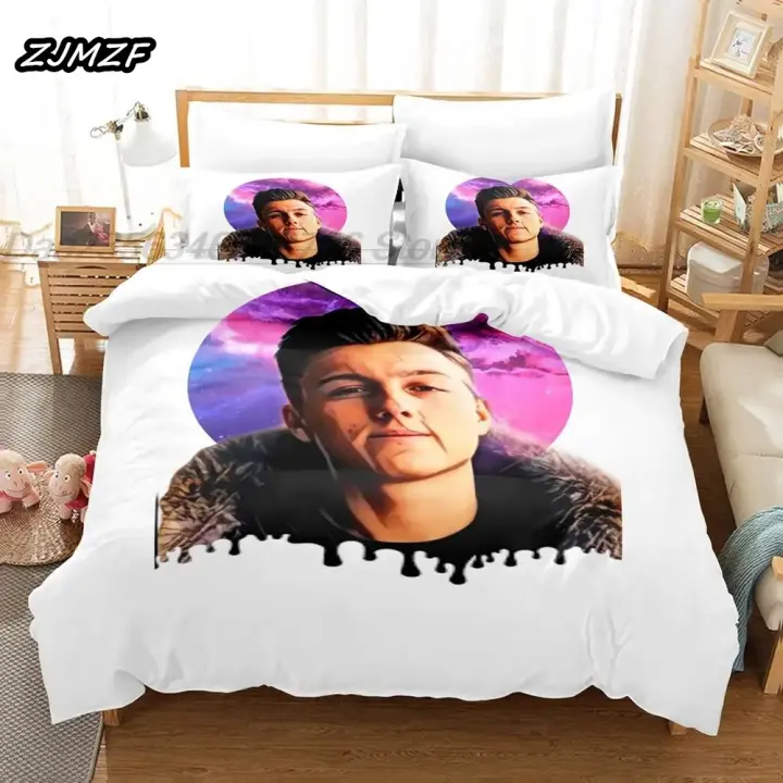 Conjunto de Ropa de Cama 3D Impresionada Tamaño de Cama Sencillo, Doble, Rey Cubierta de Edredón - 1