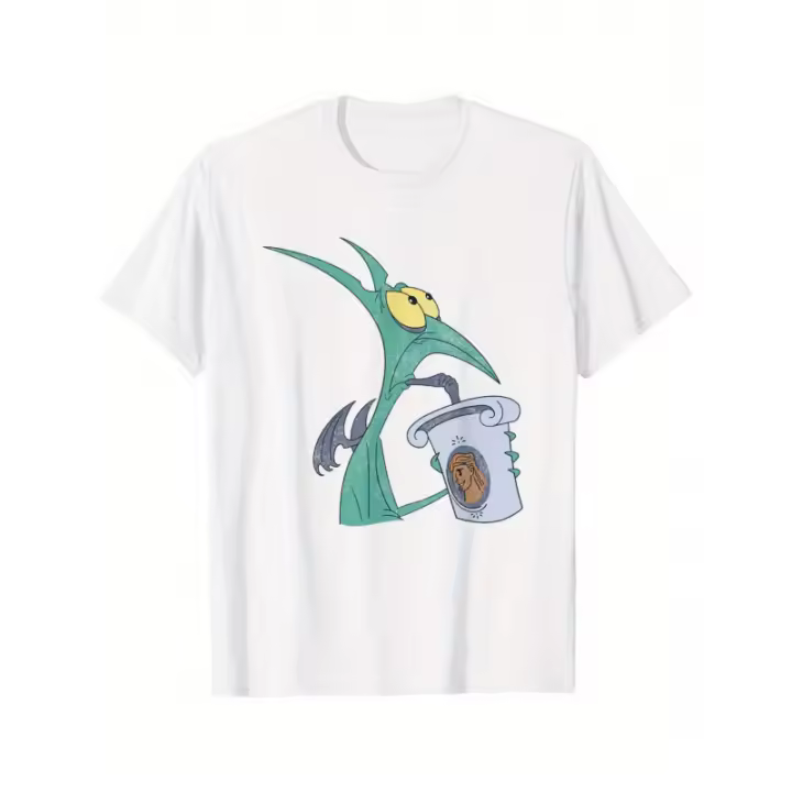 Camiseta con gráfico desgastado 'I Am Panic' Hercules: camisa de algodón blanca para hombre para amantes de la mitología y los dibujos animados - 1