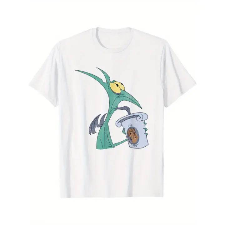 Camiseta con gráfico desgastado 'I Am Panic' Hercules: camisa de algodón blanca para hombre para amantes de la mitología y los dibujos animados - 1