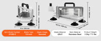Cortadora de tomates profesional SucceBuy: máquina de acero inoxidable con corte de precisión que ofrece una corte de 1/4 de pulgada para cortar sin problemas tomates, pepinos y plátanos - details 6