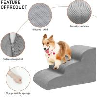 Escaleras para Mascotas 3 Pasos Antideslizantes Removibles para Perros y Gatos - details 3