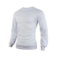 Suéter de punto para hombre, camiseta informal de manga larga con cuello redondo y ajuste holgado - details 8