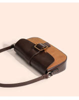 Bolso de hombro retro con diseño de nicho, bolso de axilas con contraste de empalme mate, bolso de mensajero versátil de alta gama de gran capacidad - details 12