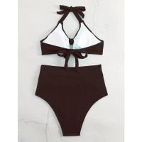 Traje de baño de gran tamaño para mujeres embarazadas, cubierta de vientre de color sólido de moda, vacaciones de primavera caliente - details 7