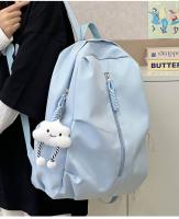 Mochila de viaje de gran capacidad, novedad de 2025, mochila escolar sencilla de Color sólido para estudiantes, Mochila deportiva, bolsa para ordenador - details 10