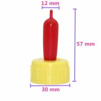 Bebedero de pezón de leche de cabra de cordero, herramientas de alimentación de ganado, chupete de pezón de goma suave, tornillo de alimentación, pezones de botella de coque Sprite, 50 Uds. - details 1