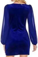 Vestido corto de manga larga ajustado para mujer, corsé de Color sólido, ropa elegante de lujo, Otoño e Invierno - details 12