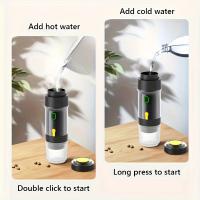 Máquina de café expreso portátil, máquina de café expreso de autocalentamiento rápido con cargador de coche, mini cafetera de 15 bar para acampar, viajar, RV, senderismo, oficina - details 2