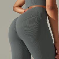 Leggings push-up sin costuras para mujer, pantalones elásticos de cintura alta para entrenamiento, correr, yoga, gimnasio - details 50