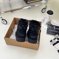 Invierno 2023 nuevas botas de nieve con cordones de tubo medio de piel de oveja para mujer - details 7