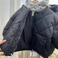 Parkas informales con capucha para niños, abrigos elegantes a la moda coreana para otoño e invierno, chaquetas holgadas de algodón que combinan con todo para niñas - details 8